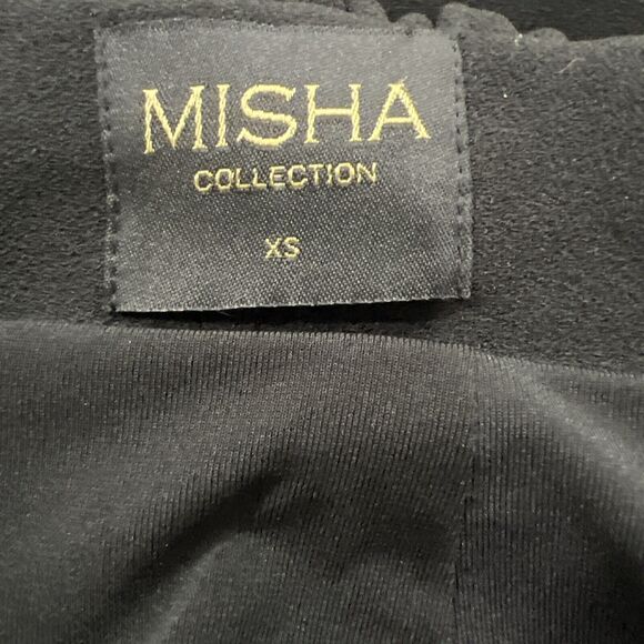 Misha Collection Size XS Helena Midi Halter Dress Black - Picture 9 of 10